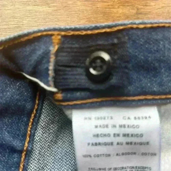 Wrangler Youth Slim Fit Straight Jeans Blue Dark Wash Size 12 - Picture 9 of 10